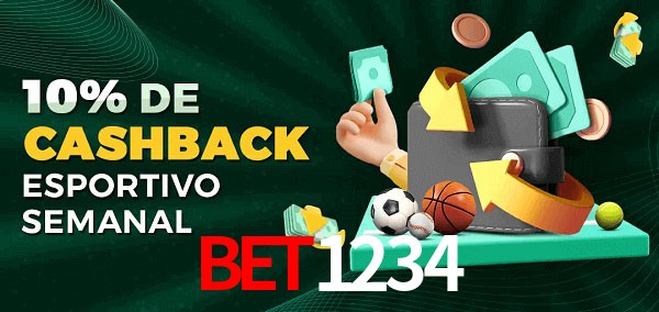10% de bônus de cashback na Bet1234